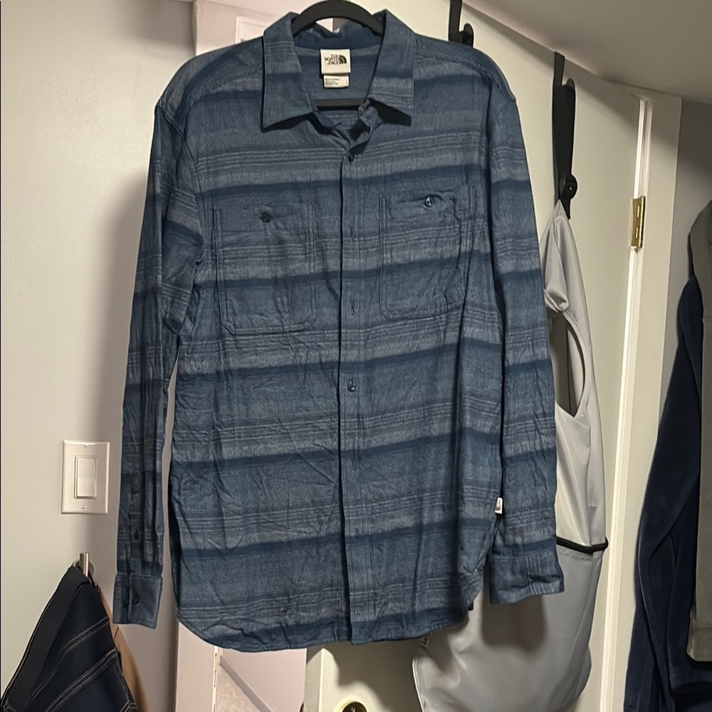 The North Face Blue Striped Shirt